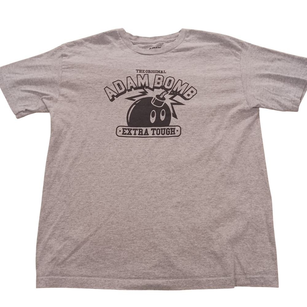The Hundreds Adam Bomb L Extra Tough Graphic TShirt Mens Grey Heather Streetwear